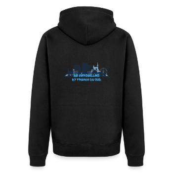 Be Marseillais ! - Veste à capuche bio Premium Unisexe - noir - Dos - Nico (187cm)