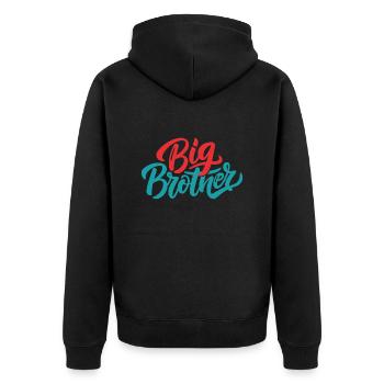 FRÈRE AÎNÉ - Veste à capuche bio Premium Unisexe - noir - Dos - Nico (187cm)