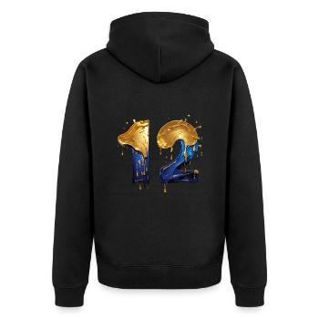 NON. 12 NUMÉRO 12 COOL 12E ANNIVERSAIRE - Veste à capuche bio Premium Unisexe - noir - Dos - Nico (187cm)