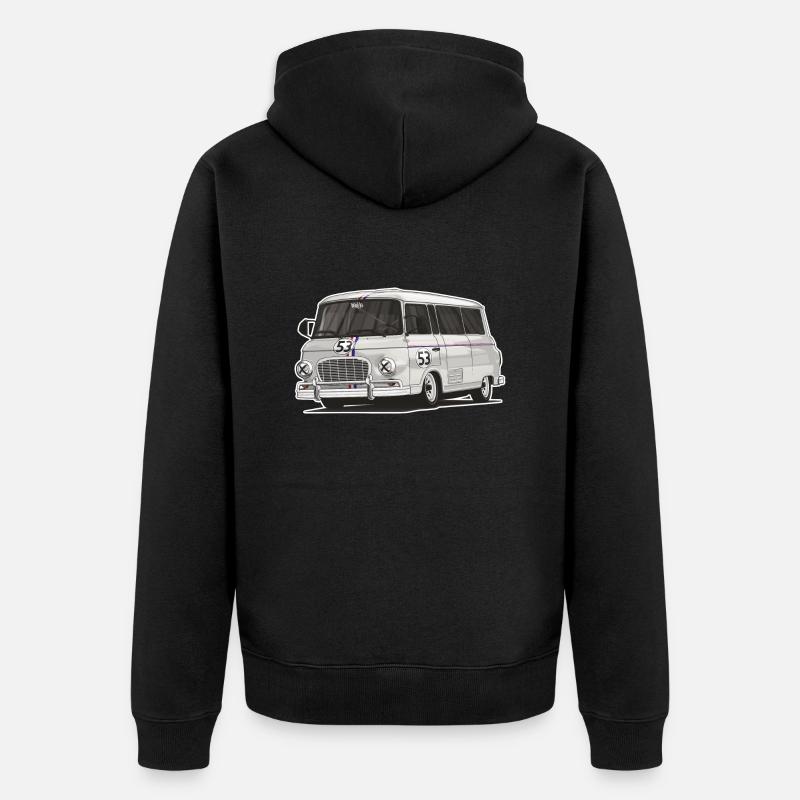 Barkas B1000 // Illustration - Veste à capuche bio Premium Unisexe - noir