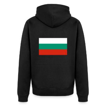 Bulgarie - Veste à capuche bio Premium Unisexe - noir - Dos - Nico (187cm)