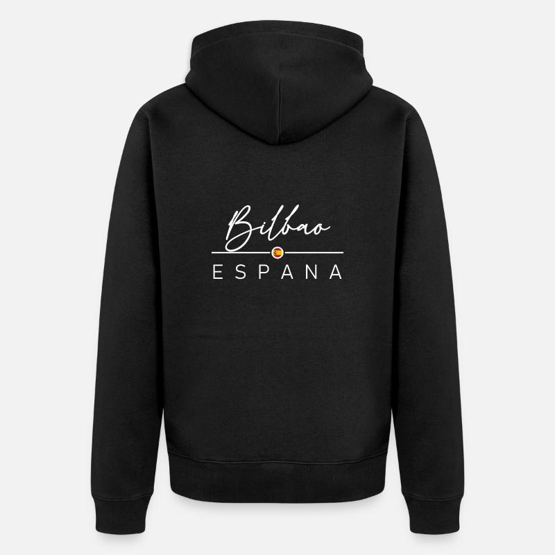 Espagne - Bilbao - Espagne - España - Veste à capuche bio Premium Unisexe - noir