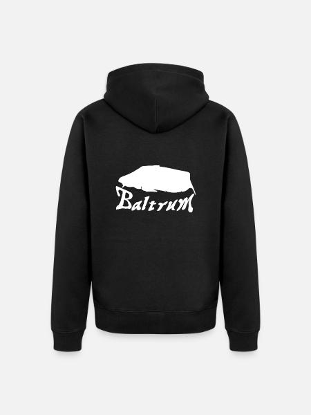 Baltrum Tattoo - Unisex Premium Organic Zip Hoodie - black