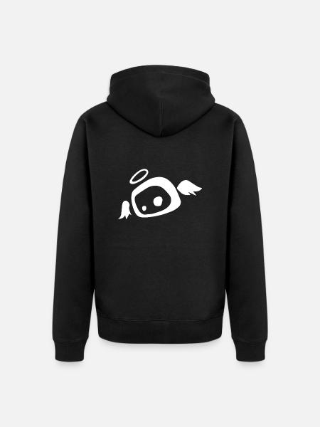 Angel SweetSow White - Unisex Premium Organic Zip Hoodie - black