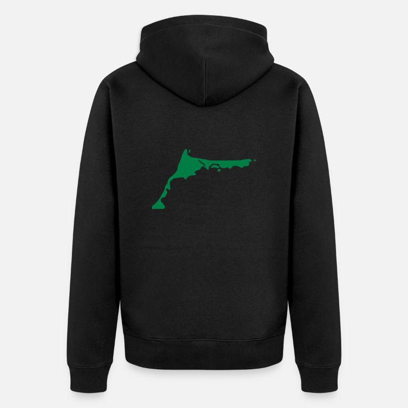 Darss - Mer Baltique - Veste à capuche bio Premium Unisexe - noir