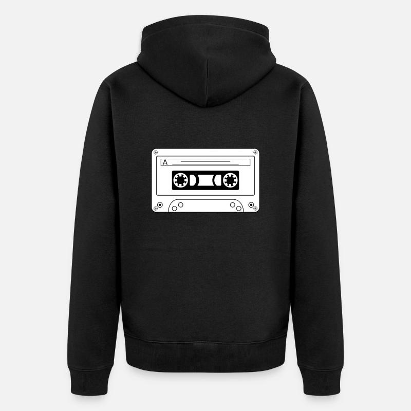 Casette Old Scool - Veste à capuche bio Premium Unisexe - noir