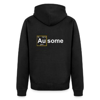 Chimie chimique - Veste à capuche bio Premium Unisexe - noir - Dos - Nico (187cm)