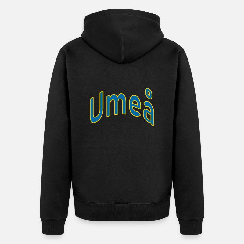 Umeå - Veste à capuche bio Premium Unisexe - noir