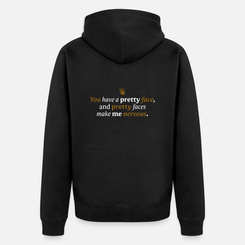 Tu as un joli visage - Veste à capuche bio Premium Unisexe - noir