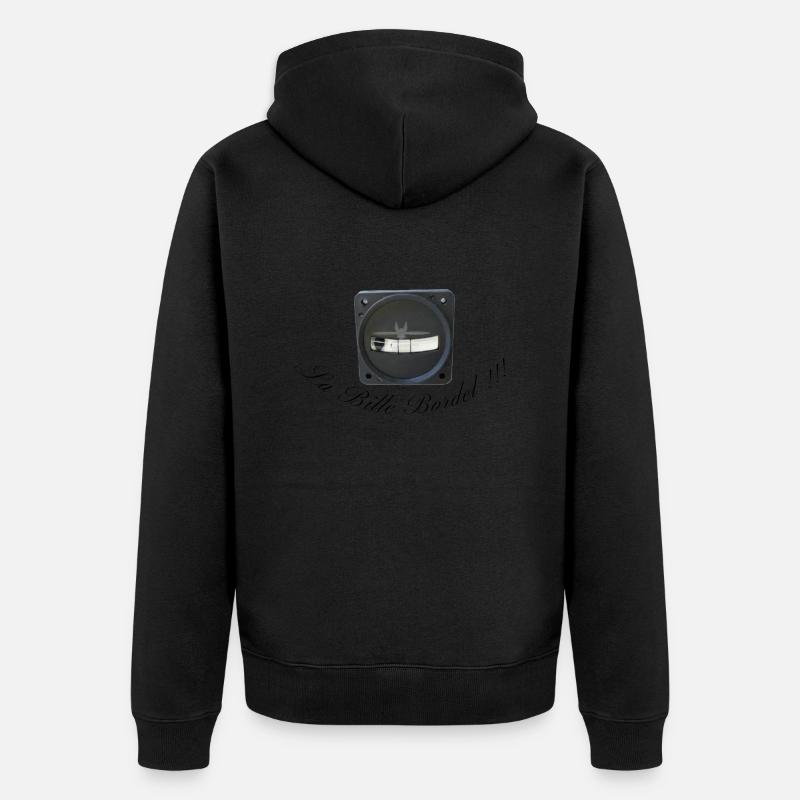 La bille bordel - Veste à capuche bio Premium Unisexe - noir