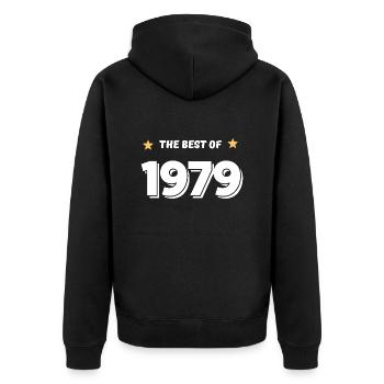 Best of 1979 - Veste à capuche bio Premium Unisexe - noir - Dos - Nico (187cm)