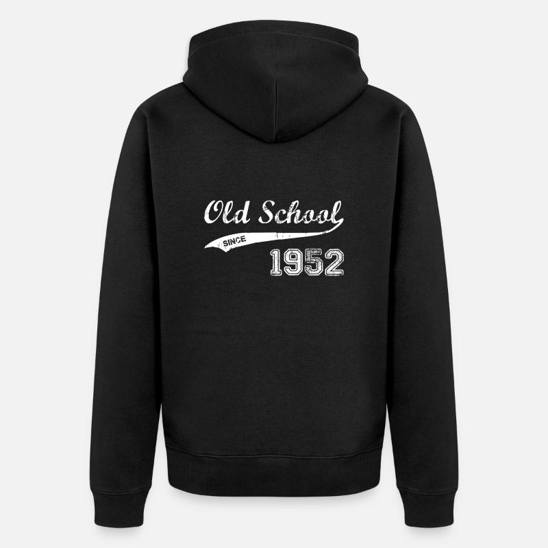 1952 - Unisex Premium Bio Zip Hoodie - Schwarz