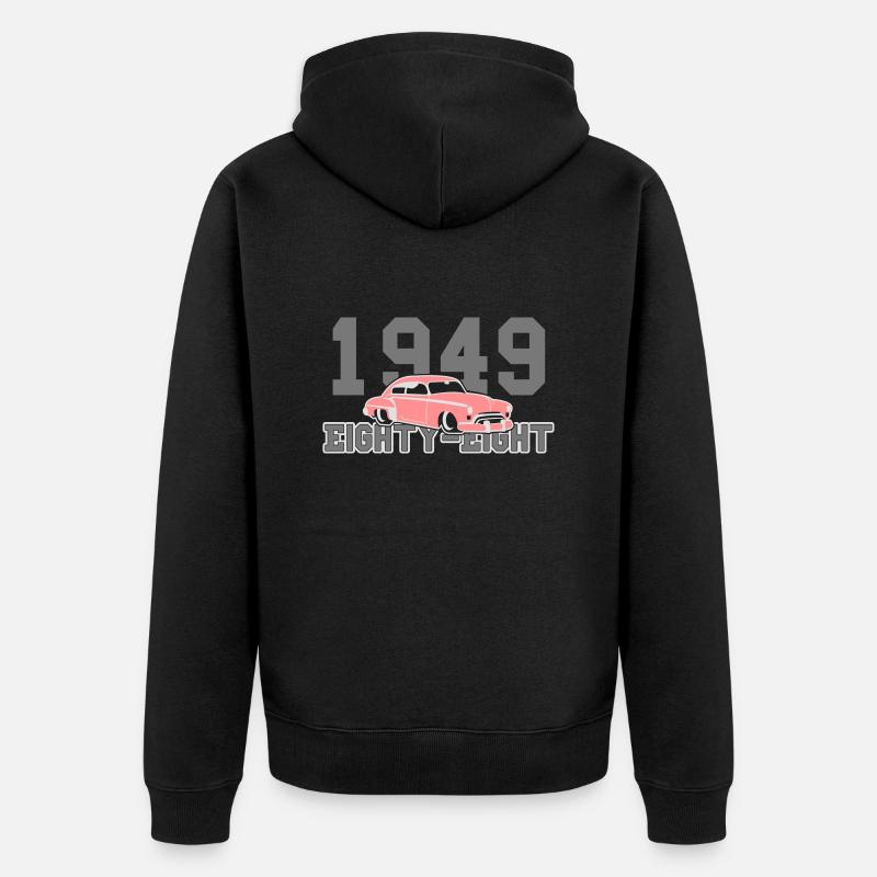 classic Oldsmobile from 1949 - Veste à capuche bio Premium Unisexe - noir