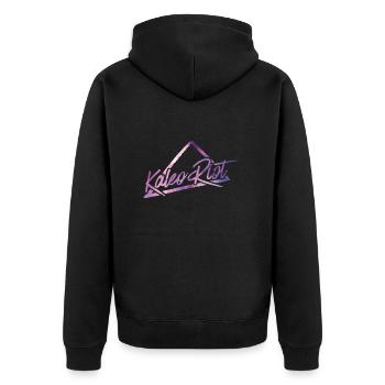 Kaleo Riot merchandise (No Background) - Unisex Premium Organic Zip Hoodie - black - Back - Nico (187cm)