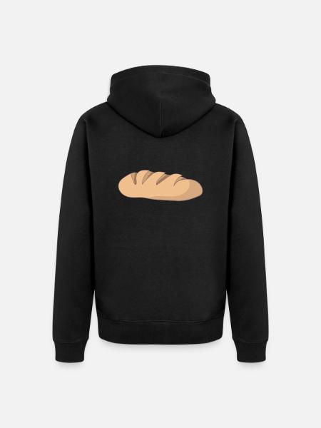 loaf - Unisex Premium Organic Zip Hoodie - black