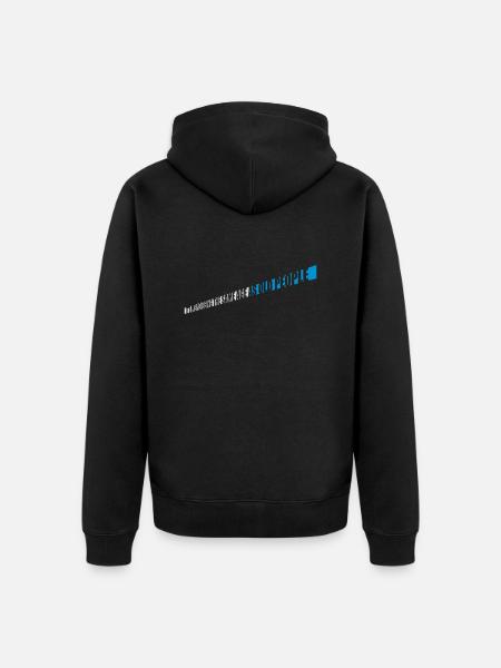 être âgé - Veste à capuche bio Premium Unisexe - noir