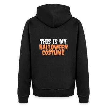 Ceci est mon costume d’Halloween t-shirt costume costume - Veste à capuche bio Premium Unisexe - noir - Dos - Nico (187cm)