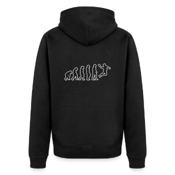 Handball Club Handball Handball Handball Player - Unisex Premium Organic Zip Hoodie - black - Back - Nico (187cm)