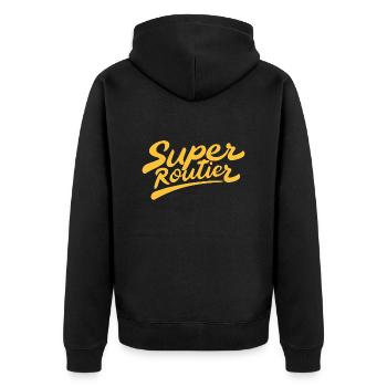 Super routier - Veste à capuche bio Premium Unisexe - noir - Dos - Nico (187cm)