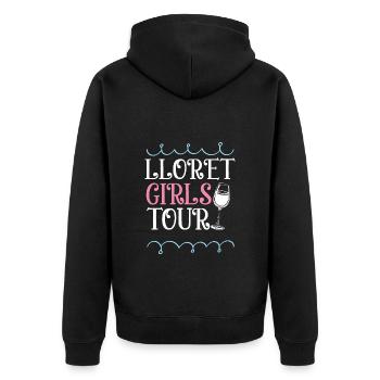 Lloret De Mar Girls Tour Coeur - Veste à capuche bio Premium Unisexe - noir - Dos - Nico (187cm)