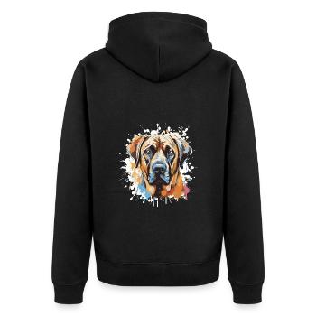Kangal chien Pop Art tête - Veste à capuche bio Premium Unisexe - noir - Dos - Nico (187cm)