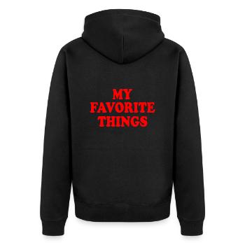 my favorite things - Veste à capuche bio Premium Unisexe - noir - Dos - Nico (187cm)