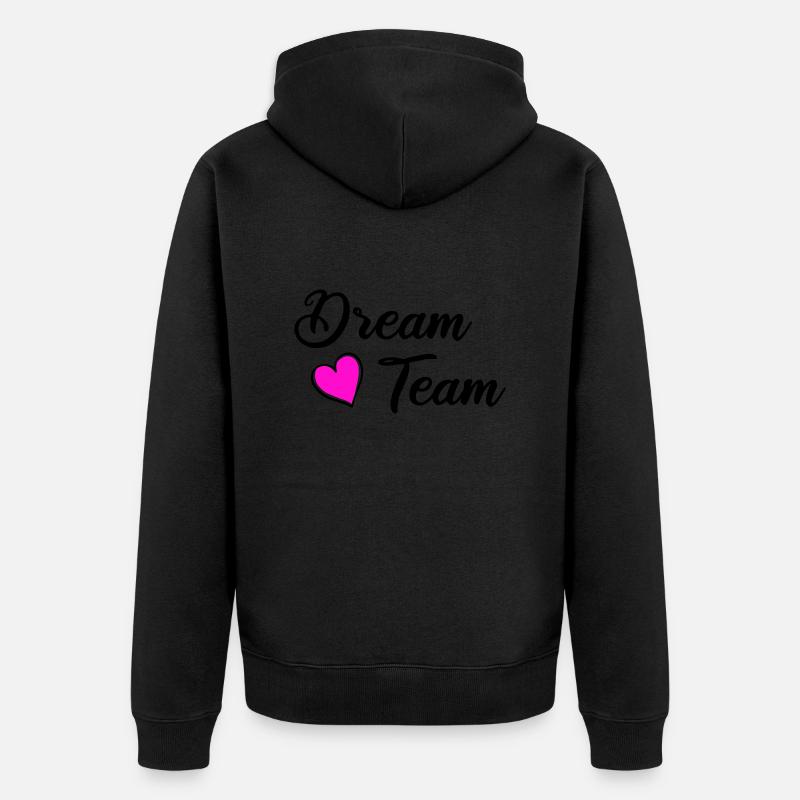 Équipe de rêve - Veste à capuche bio Premium Unisexe - noir