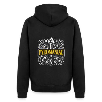 Pyrotechnie Feu d’artifice Feu d’artifice Nouvel An - Veste à capuche bio Premium Unisexe - noir - Dos - Nico (187cm)