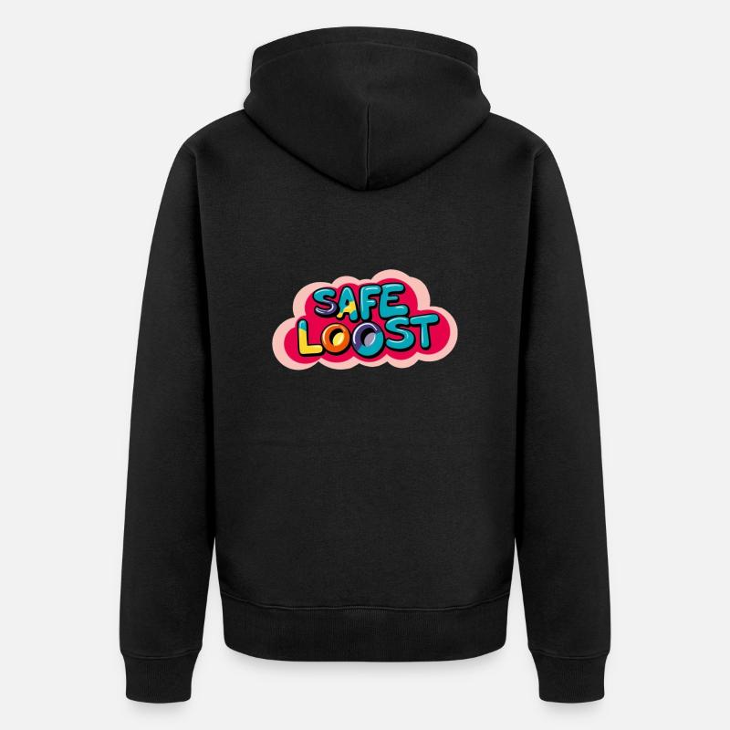 Loost en toute sécurité - Veste à capuche bio Premium Unisexe - noir