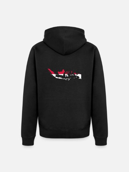 Indonesia - Unisex Premium Organic Zip Hoodie - black