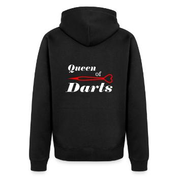 Fléchettes - Veste à capuche bio Premium Unisexe - noir - Dos - Nico (187cm)