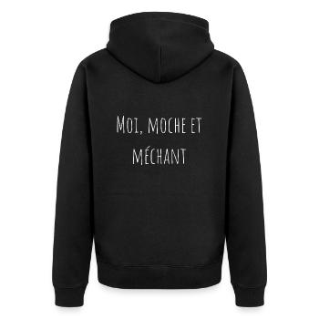 Moi, moche et méchant - Veste à capuche bio Premium Unisexe - noir - Dos - Nico (187cm)
