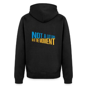 Il ne se passe pas grand-chose - Veste à capuche bio Premium Unisexe - noir - Dos - Nico (187cm)