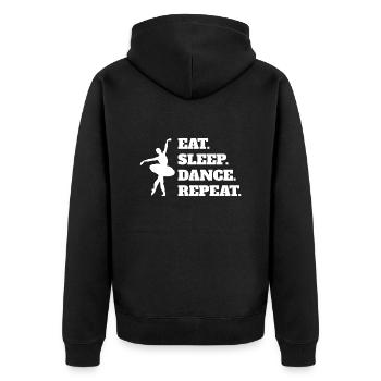 Ballet Dancer Gift Dance Ballerina Dance Class - Veste à capuche bio Premium Unisexe - noir - Dos - Nico (187cm)