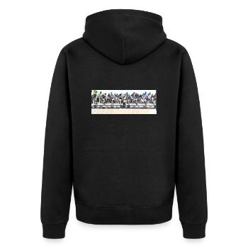 bmx - Veste à capuche bio Premium Unisexe - noir - Dos - Nico (187cm)