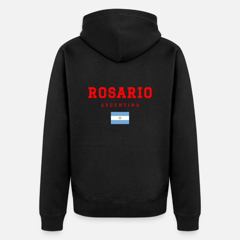 Rosario, Argentine - Veste à capuche bio Premium Unisexe - noir