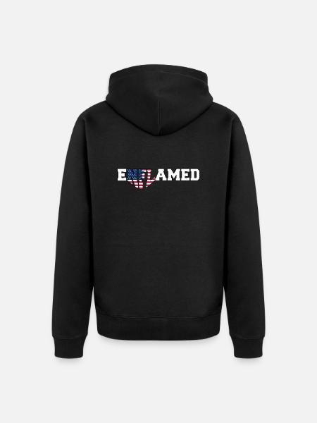 Enflamed | Election 2024 - Unisex Premium Organic Zip Hoodie - black