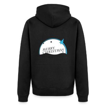 Joyeux Noël VECTORGRAPHIC - Veste à capuche bio Premium Unisexe - noir - Dos - Nico (187cm)