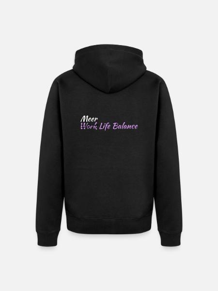 Work Life Balance - Unisex Premium Bio Zip Hoodie - Schwarz