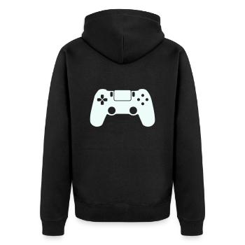 Gamer à la manette - Veste à capuche bio Premium Unisexe - noir - Dos - Nico (187cm)