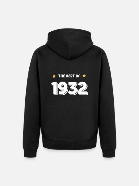 Best of 1932 - Veste à capuche bio Premium Unisexe - noir