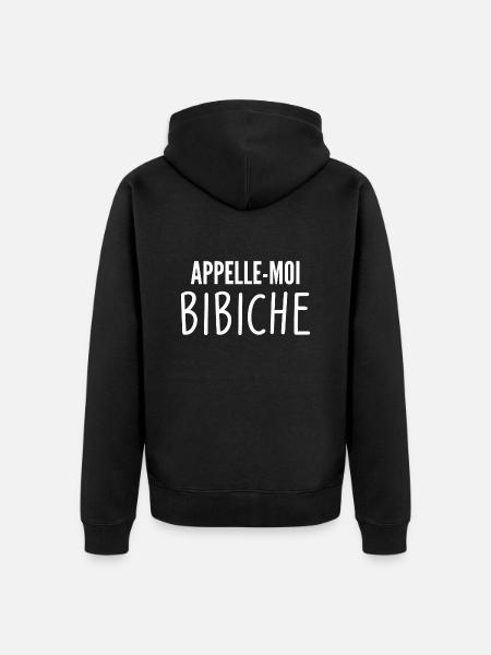 appelle moi bibiche - Veste à capuche bio Premium Unisexe - noir