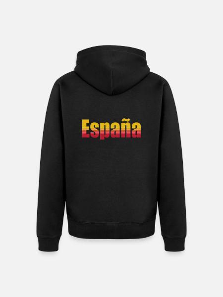 Spanien Weltmeisterschaft - Unisex Premium Bio Zip Hoodie - Schwarz