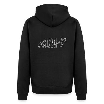 Handball Club Handball Joueur Handball Handball Joueur - Veste à capuche bio Premium Unisexe - noir - Dos - Nico (187cm)