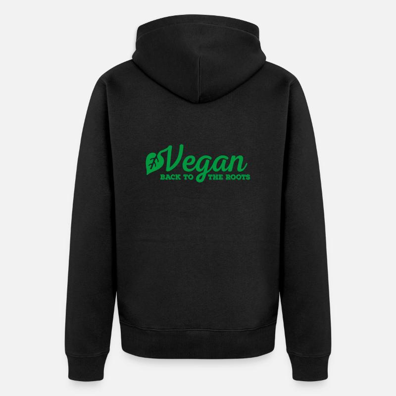 Végétalien - Veste à capuche bio Premium Unisexe - noir