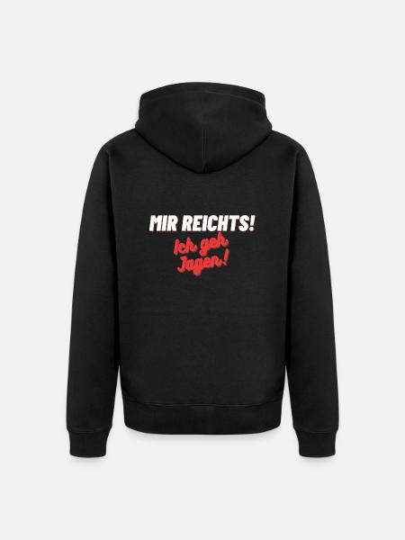 Überschrift hinzufügen 1 - Unisex Premium Bio Zip Hoodie - Schwarz