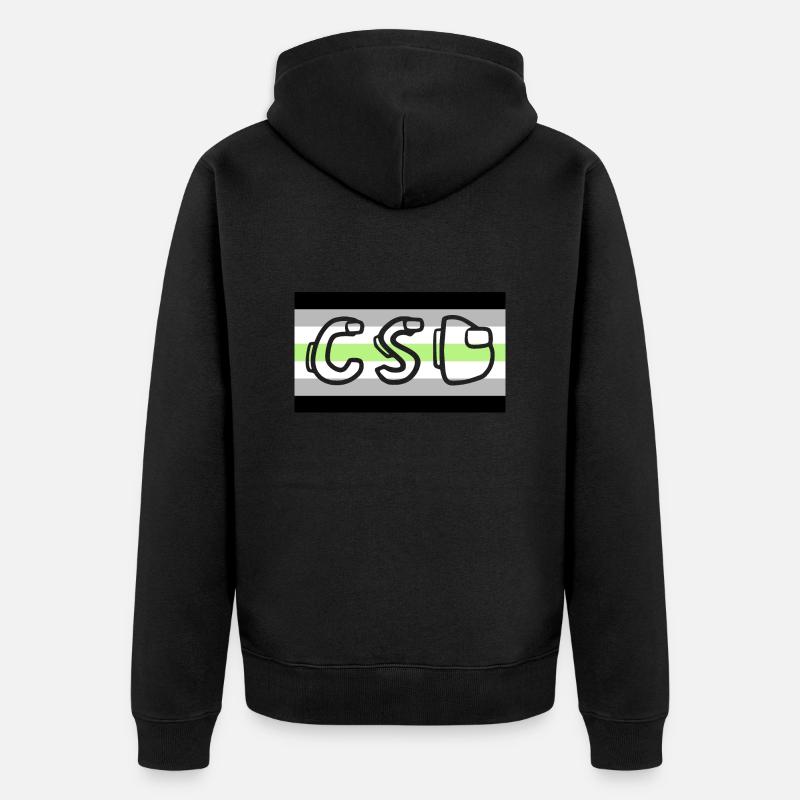 Fierté agenre CSD - Veste à capuche bio Premium Unisexe - noir