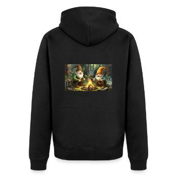 mignons petits gnomes vie quotidienne – avoir des - Veste à capuche bio Premium Unisexe - noir - Dos - Nico (187cm)