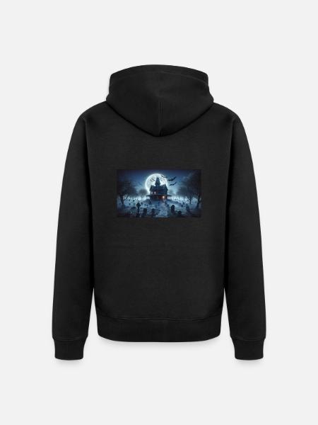 Halloween - Unisex Premium Organic Zip Hoodie - black