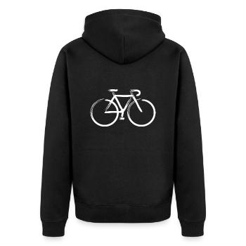 Coups 5 - Veste à capuche bio Premium Unisexe - noir - Dos - Nico (187cm)